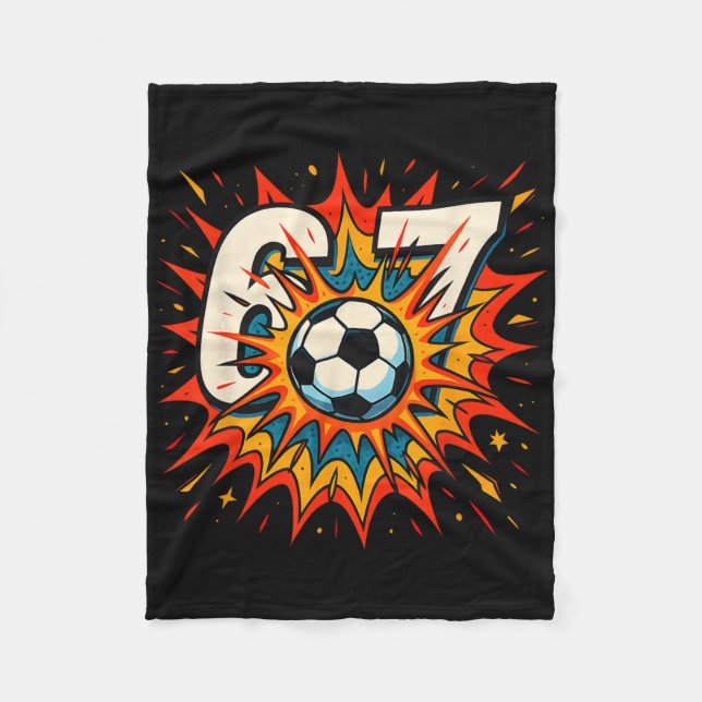 Soccer No Gr Strains No Glory No Bruises No Story  Fleecedecke (Vorderseite)