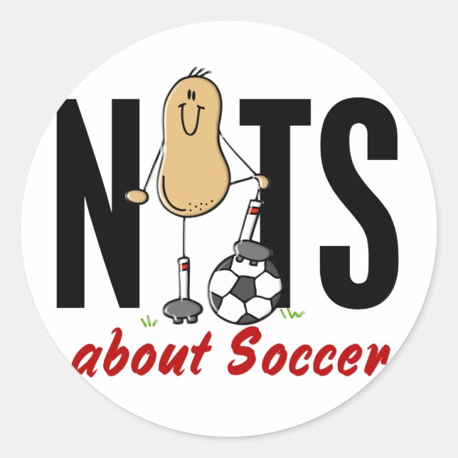 Soccer Nut 2 Runder Aufkleber (Vorderseite)