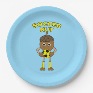 Soccer Nut Text Pappteller