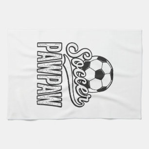 Soccer Pawpaw Vintage Gravur Shirt Design_1 Geschirrtuch