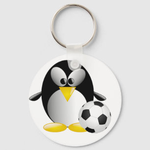 Soccer Penguin Schlüsselanhänger