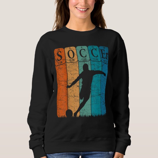 Soccer Periodic Table Elements Soccer Player Nerd  Sweatshirt (Vorderseite)