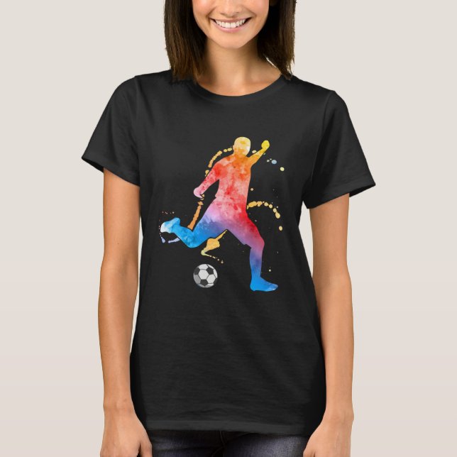 Soccer Player Football Graphic Soccer T-Shirt (Vorderseite)