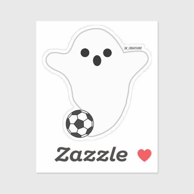 Soccer Player Ghost Aufkleber (Blatt)