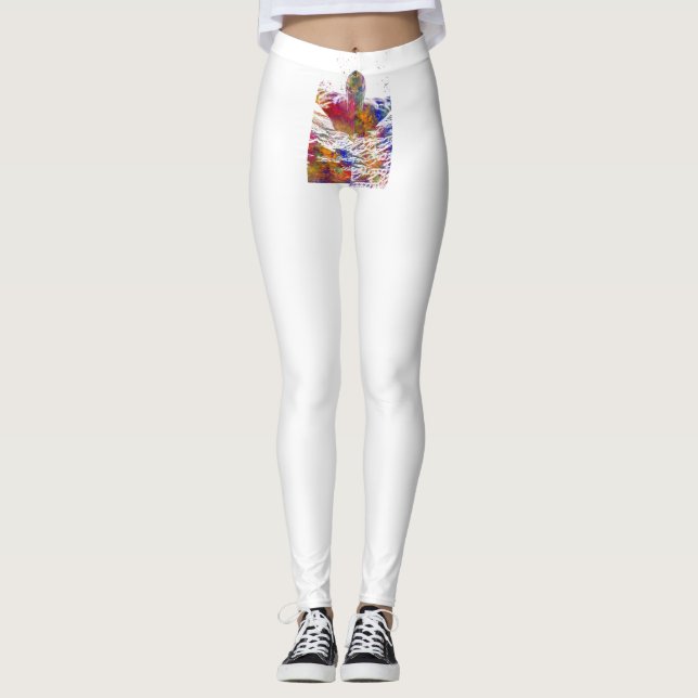 Soccer player in watercolor leggings (Vorderseite)