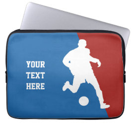Soccer Player - individueller Laptop-Ärmel Laptopschutzhülle