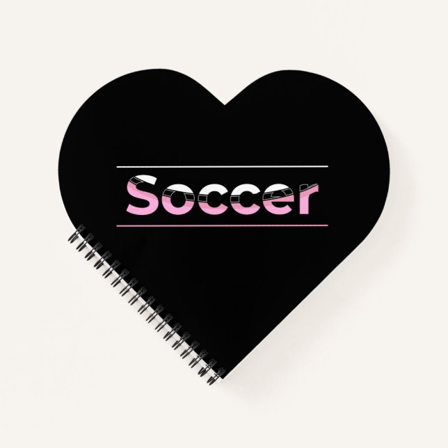 Soccer Player Minimalist Word Art - Arch Notizbuch (Vorderseite)