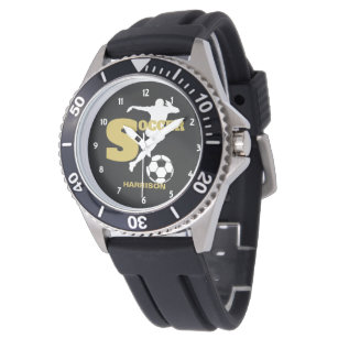 Soccer Player Personalisiert Grafik Armbanduhr