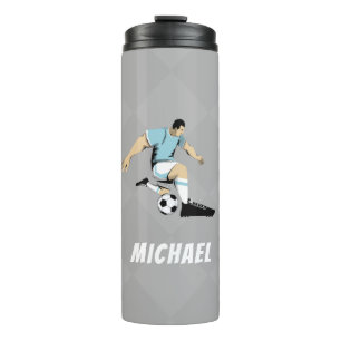 Soccer Player Personalisiert Modernes, trendiges D Thermosbecher
