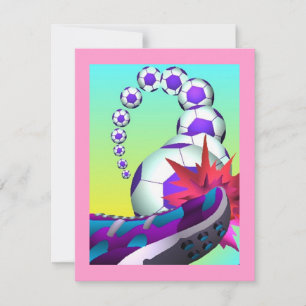 SOCCER PLAYERS THEMED PARTY EINLADUNGEN ERSUCHT