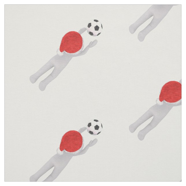 Soccer Santa Claus Stoff (Muster)