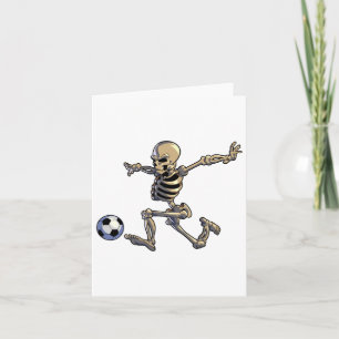 Soccer Skeleton Halloween Men Boys Soccer Player H Karte
