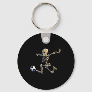 Soccer Skeleton Halloween Men Boys Soccer Player H Schlüsselanhänger