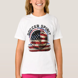Soccer Spirit USA, beängstigende amerikanische Fla T-Shirt