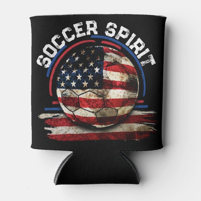 Soccer Spirit USA, National Football Soccer Dosenkühler (Vorderseite)