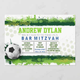 SOCCER SPLASH Bar Mitzvah Einladung