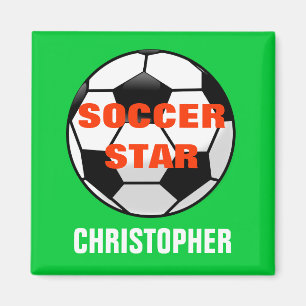 Soccer Star Personalisiert Magnet