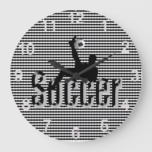 Soccer The Game, Large Wall Clock Große Wanduhr (Vorderseite)