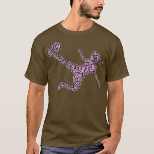 Soccer Typography Youth Girls and Women Players T-Shirt