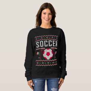 Soccer Ugly Weihnachtskraut Sweatshirt