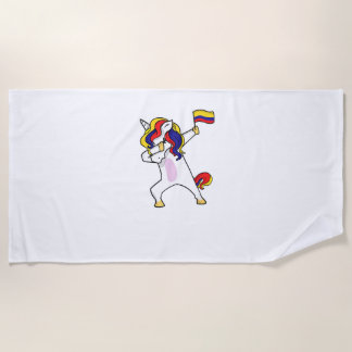 Soccer Unicorn Colombia Jersey Design Colombian Fo Strandtuch