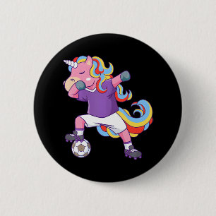 Soccer Unicorn Dabbing Button