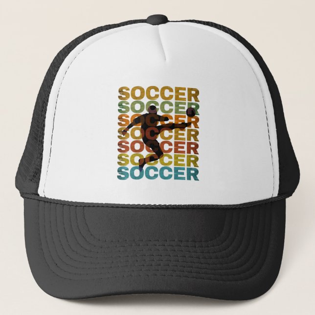 SOCCER VINTAG TRUCKERKAPPE (Vorderseite)