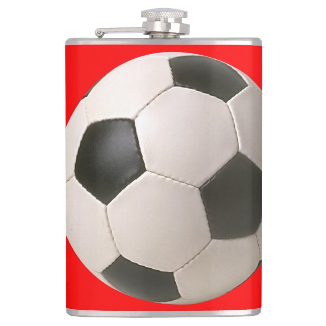 Soccerball Flachmann (Vorderseite)