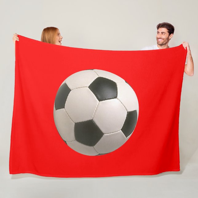 Soccerball Fleecedecke (Beispiel)