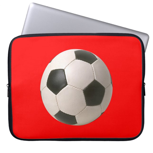 Soccerball Laptopschutzhülle (Vorderseite)