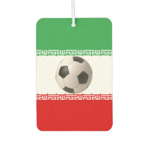 Soccerball mit iranischer Flagge Autolufterfrischer