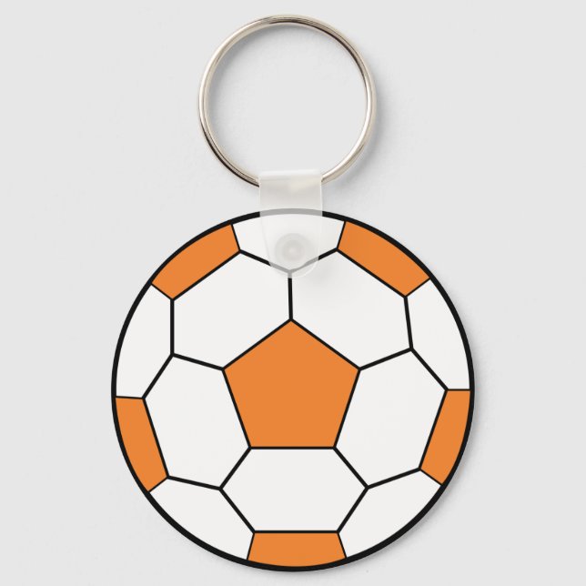 soccerball-orange schlüsselanhänger (Vorderseite)