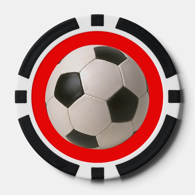 Soccerball Pokerchips (Vorderseite)