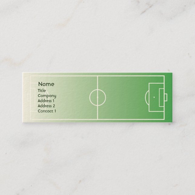 Soccerfield - dünn mini visitenkarte (Vorderseite)
