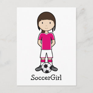 SoccerGirl Postkarte