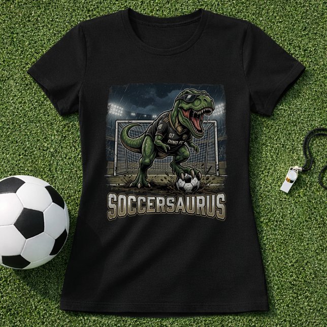 Soccersaurus Dino Torwart T-Shirt (Von Creator hochgeladen)