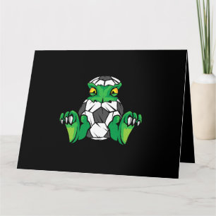 Soccersaurus Dinosaur Lover Soccer Player Soccer C Karte