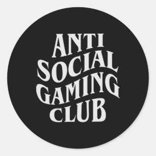 Social Gaming Club Funny Video Game Player Runder Aufkleber