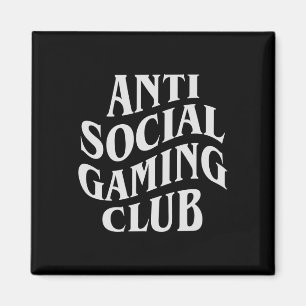 Social Gaming Club Lustiger Videospielspieler  Magnet