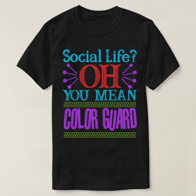 Social Life OH Sie gemein FARBGARANTIE T-Shirt (Design vorne)