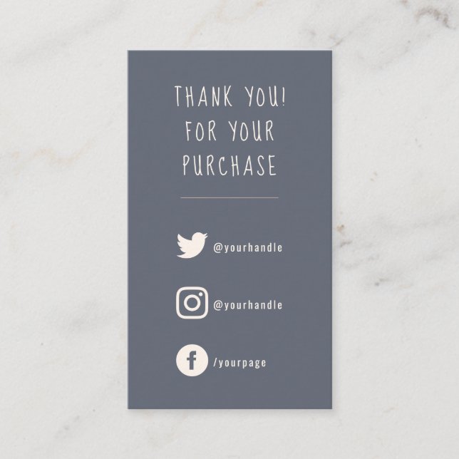 Social Links Kundenanfrage Begleitkarte (Vorderseite)