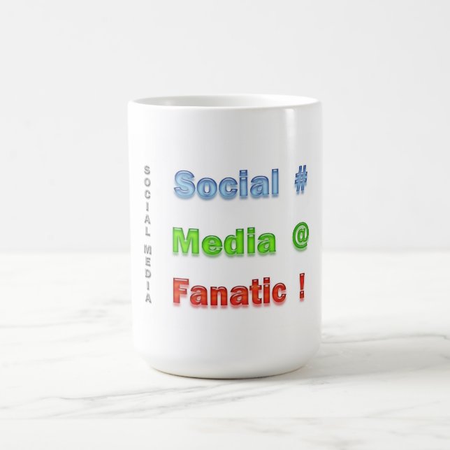 Social Media Fanatic Kaffeetasse (Mittel)