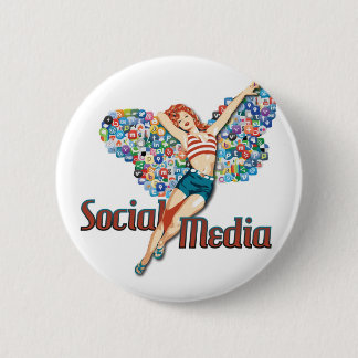 Social Media Feen Pin-up Button