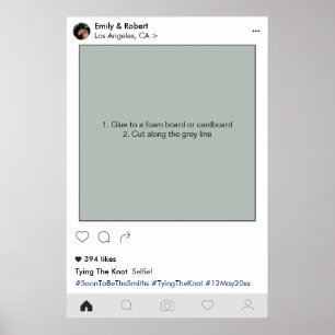 Social Media Frame Wedding Party Prop Foto Stand Poster