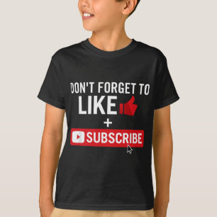 Social Media Influencer mögen und abonnieren T-Shirt
