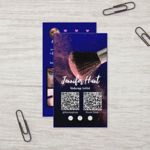 Social Media Influencer Trendy Style QRcode Visitenkarte