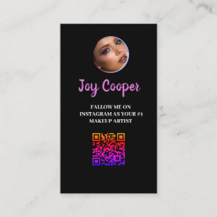 Social Media ,Instagram Foto Collage QRcode Visitenkarte