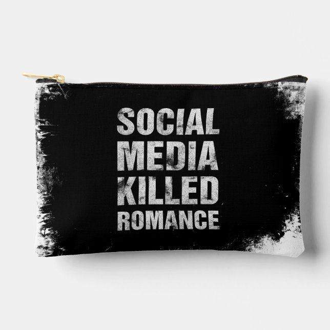 Social Media Killed Romance Zubehörtasche (Vorderseite)