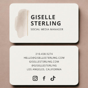 Social Media Manager Visitenkarte