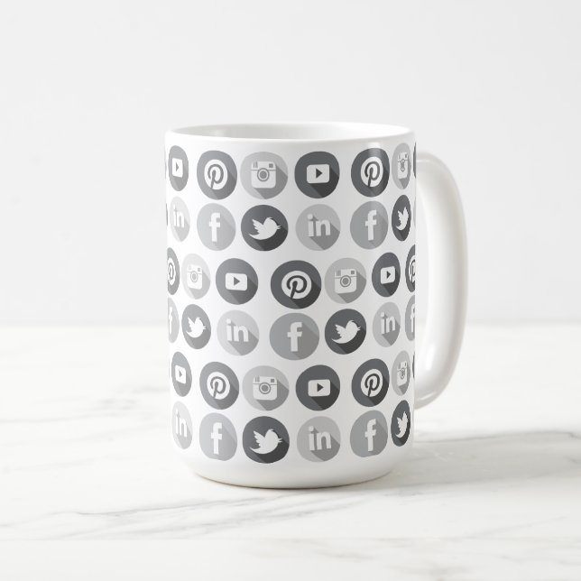 Social Media Marketing Manager Geschenk Kaffeetasse (VorderseiteRechts)
